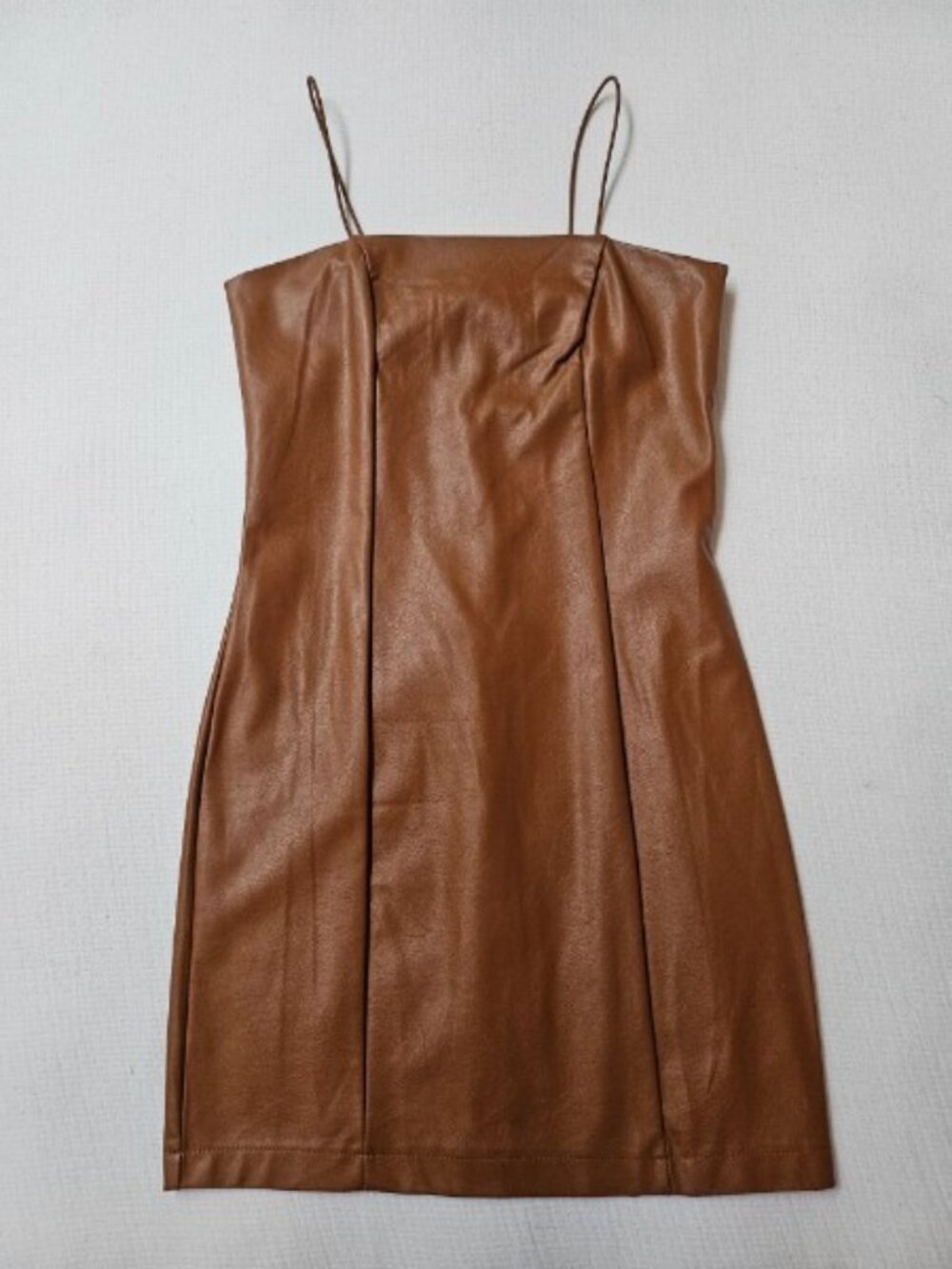 Wild Fable Women's Faux Leather Dress (Brown)
